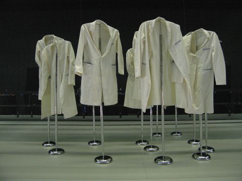 White lab coat, full sleeve, size L
