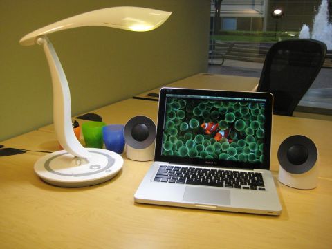 Clip-on study desk lamp, three brightness levels
