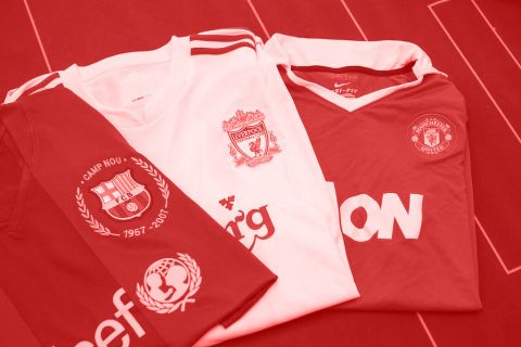 Department football kit, jersey and shorts
