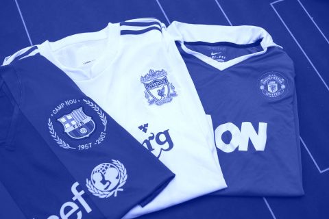 Department football kit, jersey and shorts